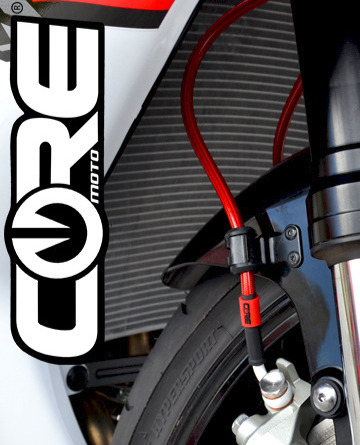 Core Moto CF0007-KG MX Front Brake Line Kit Kawasaki Green for KX250F 12-16 12-16 /KX450F 