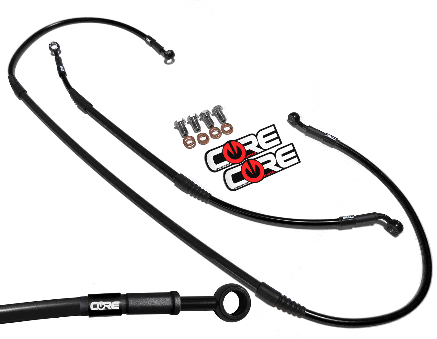 05-16 Core Moto CC0066 MX Front and Rear Brake Line Kit for RM85 